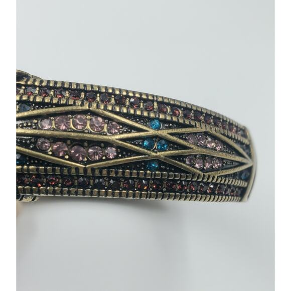 Heidi Daus “Tapered X” Hinged Crystal Bangle Bracelet – Large – NIB - Picture 8 of 17